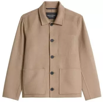 Marc O'Polo Wolljacke regular aus weichem Double Face Wool Blend (5000011514) charleston gray