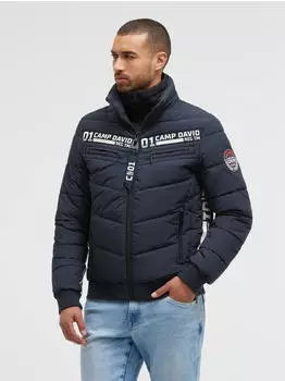 Camp David Winterjacke mit Rei&szlig;verschluss an den Einschubtaschen (21160327) dunkelblau