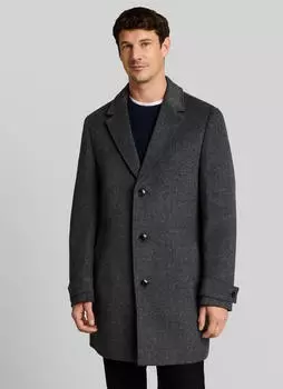 Tom Tailor Wollmantel Regular Fit (TOTkmf8002000002) schwarz