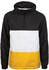 Urban Classics Color Block Pull Over Jacket black/chrome yellow/white (TB2101)