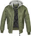 Brandit MA1 Sweat Hooded Jacket olive-grey