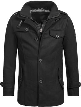 Indicode Wool Coat Brandon black