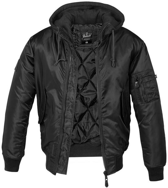 Brandit MA1 Sweat Hooded Jacket black
