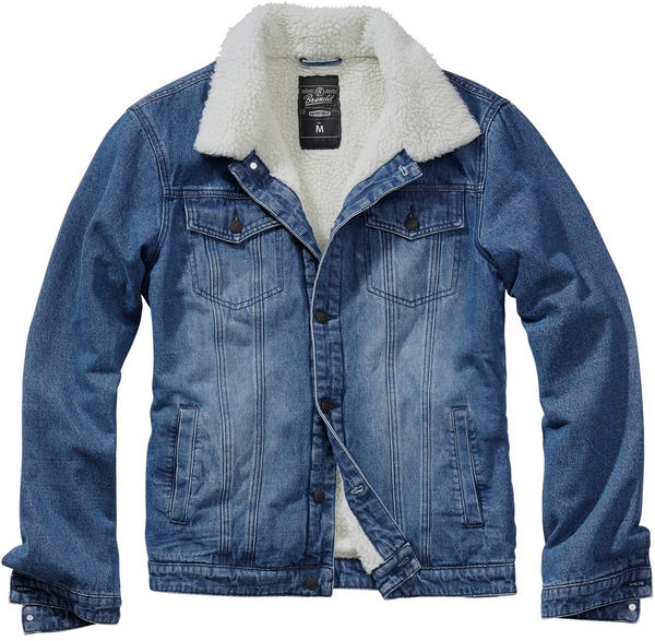 Brandit Sherpa Denim Jacket (3171) denim blue-off white
