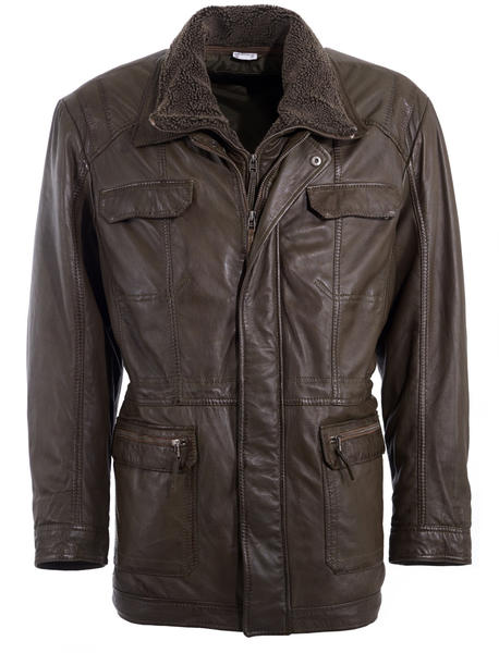 JCC Leather Coat (41607) brown