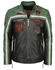 TOP GUN Racing Bikerjacket (TG2019-1044) black/green/creme