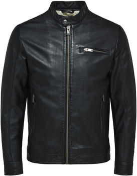 Selected Slhiconic Classic Leather Jkt W Noos (16077540) black
