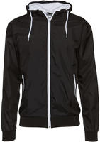 stylische Urban Classics Herren Jacke Stretch 75 g/m2 Schwarz/Wei&szlig; - 3XL