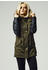 Urban Classics Ladies Leather Imitation Sleeve Parka Blk/blk (TB1091-00595-0054) olive/black