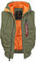 Alpha Industries Hooded MA-1 Vest (178132) sage green