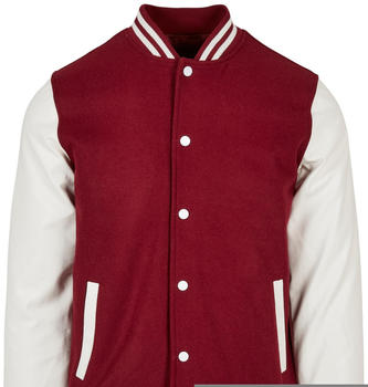Urban Classics Oldschool College Jacket (TB201-02733-0037) burgundy/white