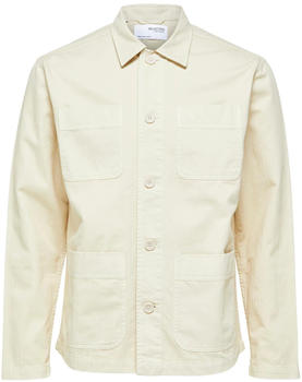 Selected Tony Loose Fit Overshirt (16079965) sand