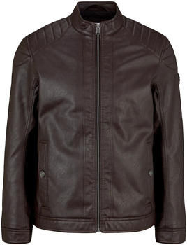 Tom Tailor Fake Leather Jacket (1026337) dark earth brown structure