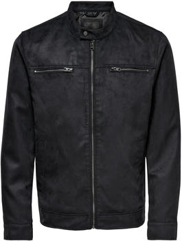 Only & Sons Willow Fake Suede Jacket black