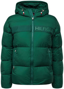 Tommy Hilfiger Tonal Logo Hooded Puffer Jacket (MW0MW27679) green