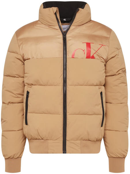 Calvin Klein Cut Off Mix Media Puffer (J30J321973) brown