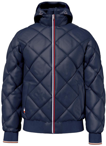 Tommy Hilfiger Diamond Quilted Hooded Jacket (MW0MW27588) desert sky