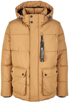 Tom Tailor Pufferjacke mit Kapuze REPREVE Our Ocean (1032491) otter brown