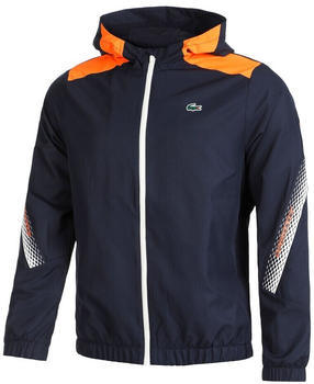 Lacoste Sport Hooded Jacket navy/orange/white