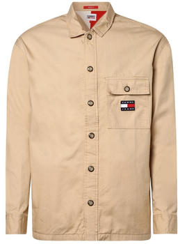 Tommy Hilfiger Classics Casual Fit Twill Overshirt (DM0DM15129) beige