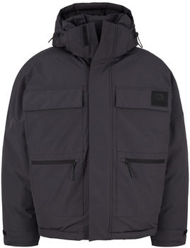 Tom Tailor Denim Oversized Fit Jacke mit Kapuze - REPREVE Our Ocean (1033359-29476) coal grey