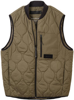 Tom Tailor Denim Lightweight Bomber Weste (1036188-10415) dusty olive green