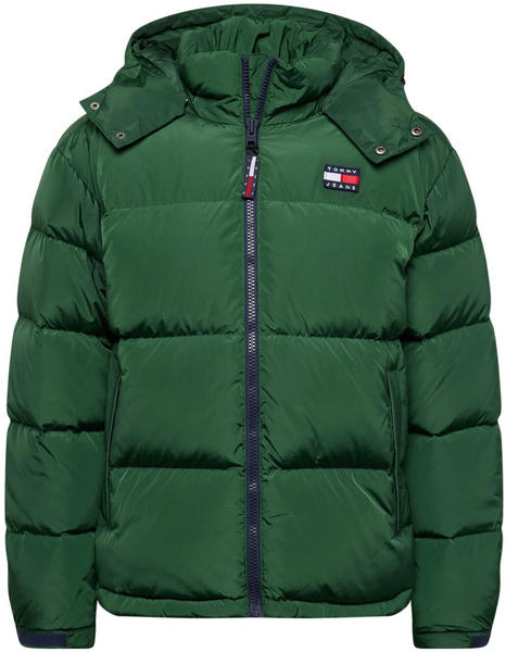 Tommy Hilfiger Removable Hood Alaska Puffer Jacket (DM0DM15445) collegiate green