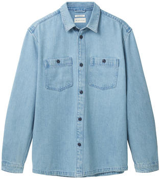 Tom Tailor Jeans Overshirt (1036212-10118) used light stone blue denim