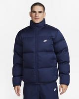 Nike FB7368, NIKE Herren Jacke M NK CLUB PUFFER JKT MIDNIGHT NAVY/WHITE male