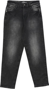 S.Oliver Jeans Relaxed Fit Mid Rise Tapered Leg Big (2122184.98Z3) grey