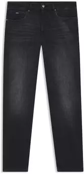 Hugo Boss Schwarze Regular-Fit Jeans aus besonders softem italienischem Denim (50520841) grau