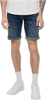 S.Oliver Bermuda Jeans John Regular Fit Mid Rise Straight Leg (2144574) blue