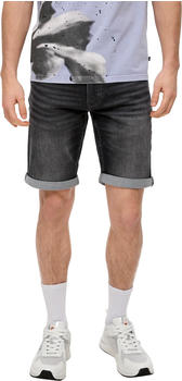 S.Oliver Denim-Shorts mit fixiertem Umschlag (2141256) grey