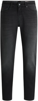 Hugo Boss Maine Regular-Fit Jeans aus schwarzem Super-Stretch-Denim - Style RE.MAINE BO 50534691 Schwarz /