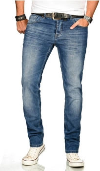 Alessandro Salvarini Stretch-Jeans AS-173 blau