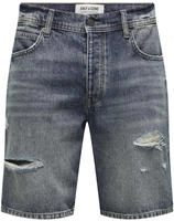 Only & Sons 22029648-001E70, Only & Sons Edge Ram Dark Blue Denim - Shorts - Blau -