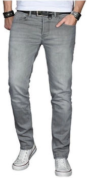 Alessandro Salvarini ASMinero Slim Fit Jeans 2% Elasthan hellgrau