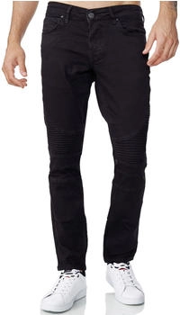 Tazzio Slim-fit-Jeans 16517 Biker-Optik schwarz