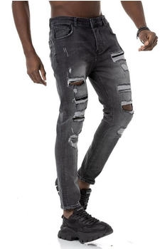 Redbridge Destroyed-Jeans 5-Pocket-Style anthrazit