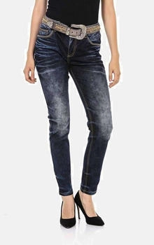 Cipo & Baxx Slim-fit-Jeans glänzenden Nieten WD465