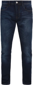 Indicode Jeans Hose Denim stretch regular fit dark blue