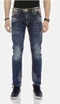 Cipo & Baxx Regular-fit-Jeans DENIM breiten Ziernähten CD593