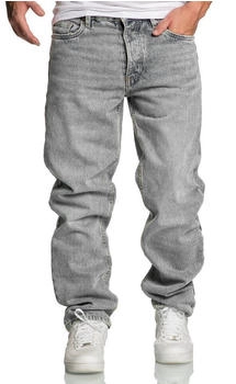 Amaci&Sons Loose-Fit 90s Denim Jeans Hose Straight Baggy grau