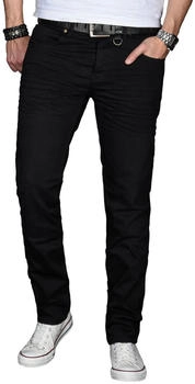 Alessandro Salvarini ASMinero Slim Fit Jeans 2% Elasthan schwarz