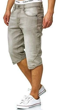 Indicode Jaspar Jeans Shorts Taschen lt grau
