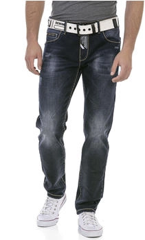 Cipo & Baxx Jeans markanter Waschung darkblue