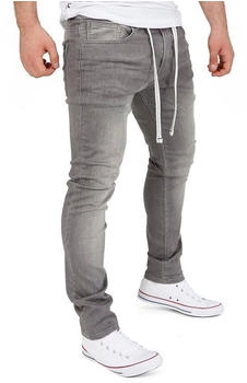 Yazubi Jogging Jeanshose Steve grau mittelgrau 185102