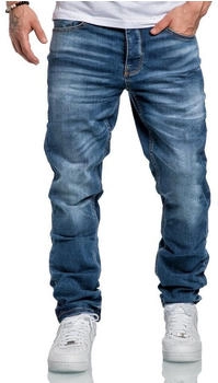 Amaci&Sons Straight-Jeans WICHITA Jeans Regular Slim hellblau