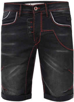 Rusty Neal Shorts Ruben Jeans-Look schwarz used