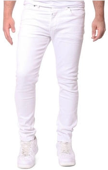 Reslad Slim Fit Basic Style Stretch-Denim Jeans-Hose RS-2063 weiß